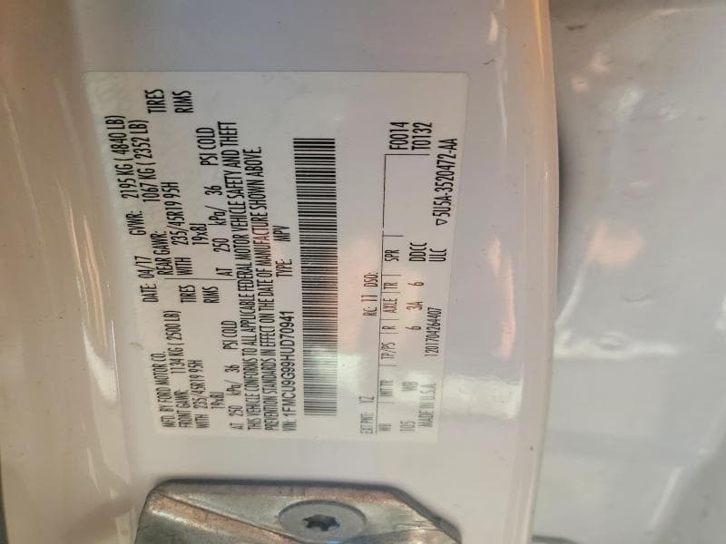 2017 FORD ESCAPE SE 13