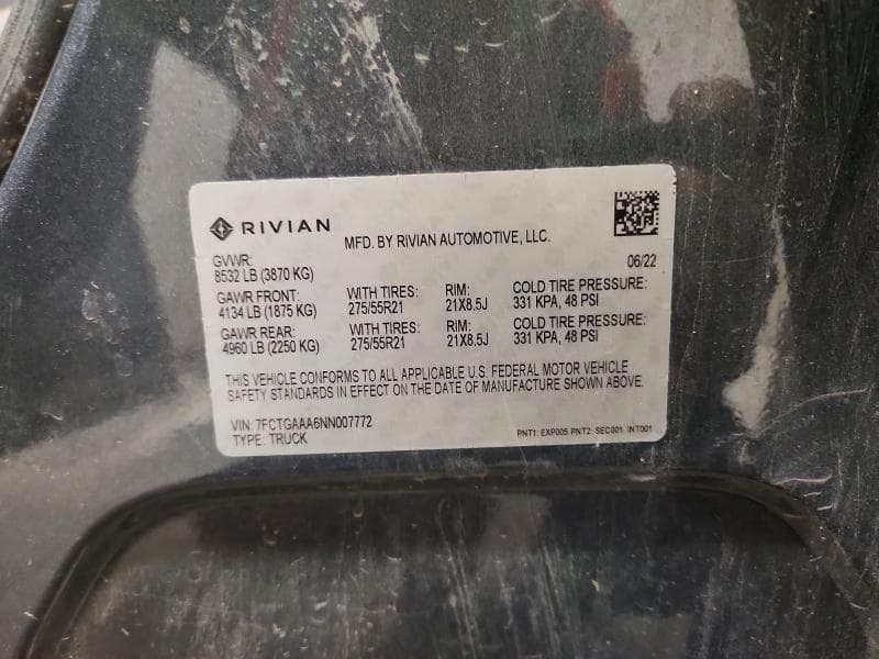 2022 RIVIAN R1T ADVENTURE 13