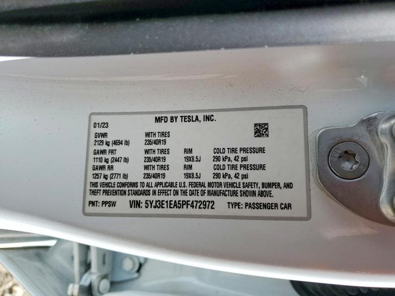 2023 TESLA MODEL 3 12