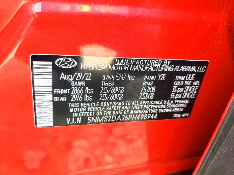 2023 HYUNDAI SANTA FE SEL 13