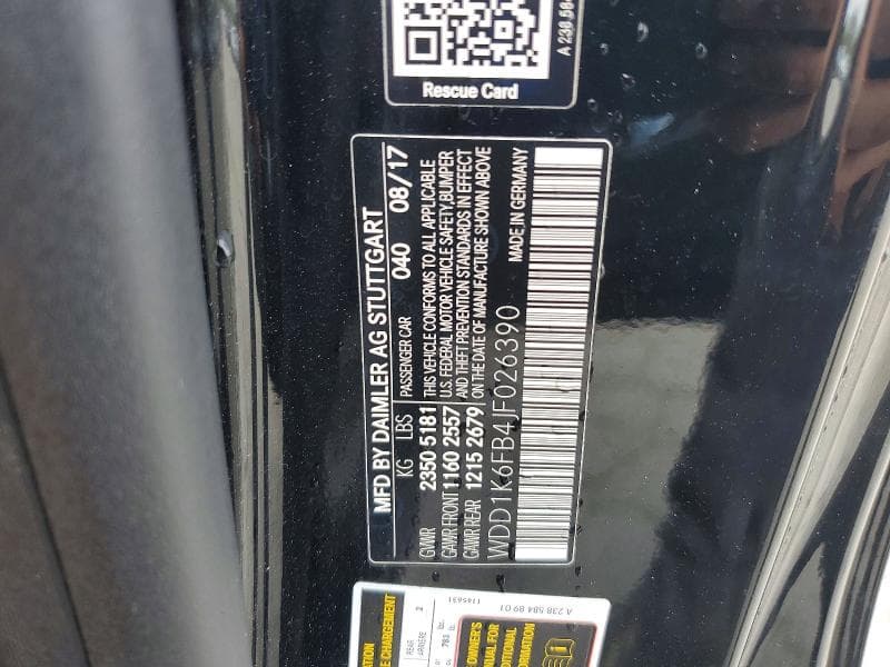 2018 MERCEDES-BENZ E 400 12