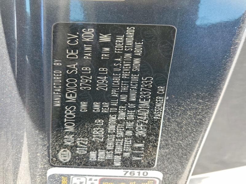 2021 KIA FORTE LXS 12
