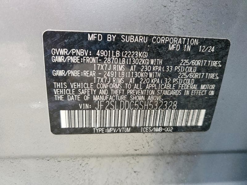2025 SUBARU FORESTER PREMIUM 14