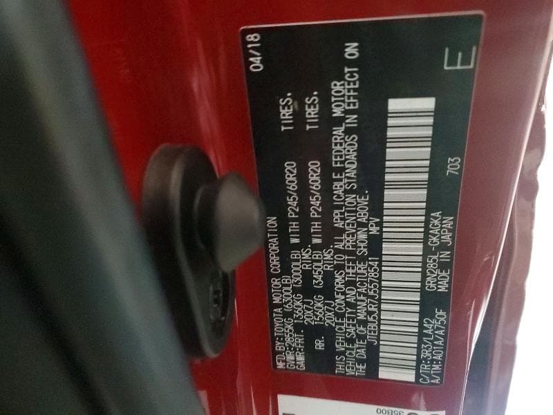2018 TOYOTA 4RUNNER LIMITED 14