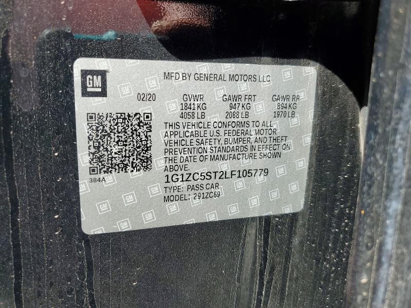 2020 CHEVROLET MALIBU LS 12