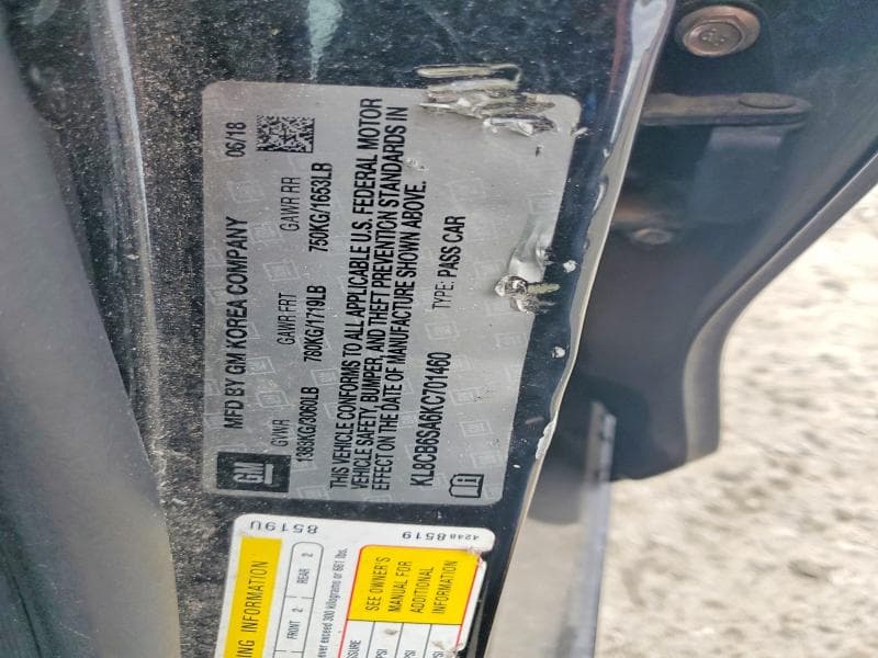 2019 CHEVROLET SPARK LS 12