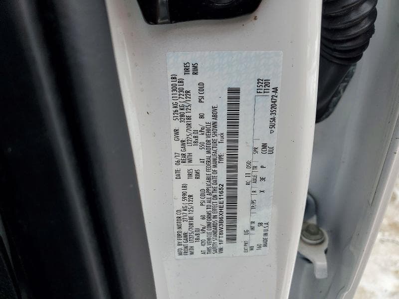 2017 FORD F350 SUPER DUTY 12