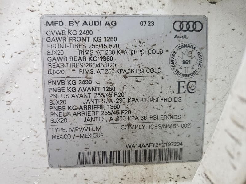 2023 AUDI Q5 12