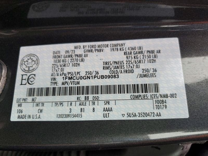 2023 FORD ESCAPE ACTIVE 14