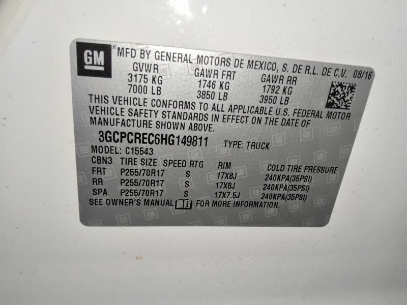 2017 CHEVROLET SILVERADO C1500 LT 12