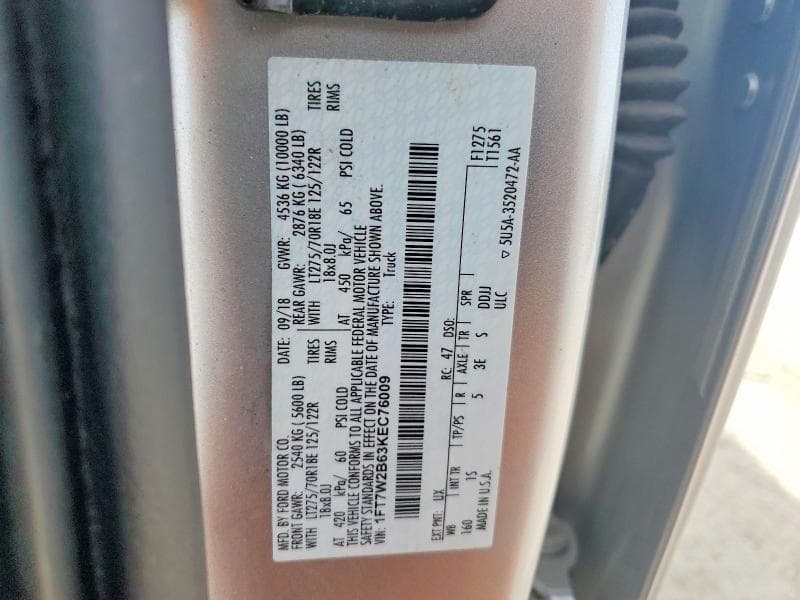 2019 FORD F250 SUPER DUTY 12