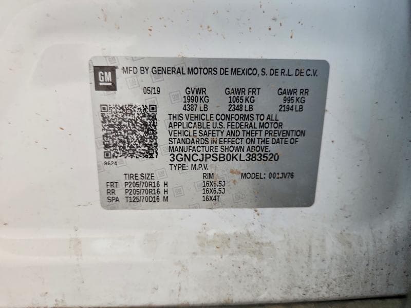 2019 CHEVROLET TRAX 1LT 13