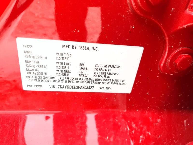 2023 TESLA MODEL Y 12