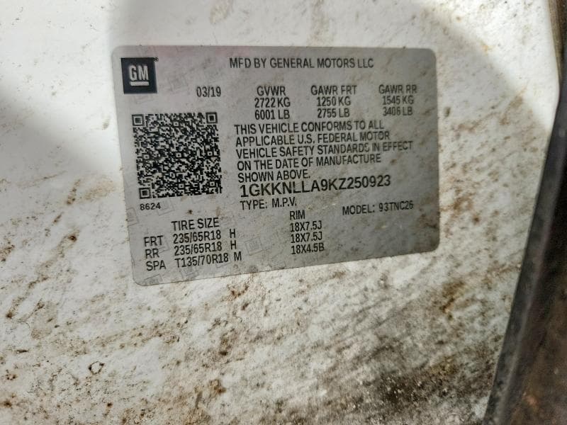 2019 GMC ACADIA SLE 13