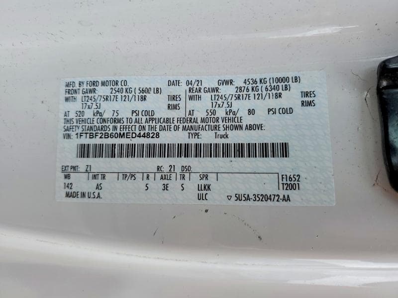 2021 FORD F250 SUPER DUTY SUPER DUTY 13