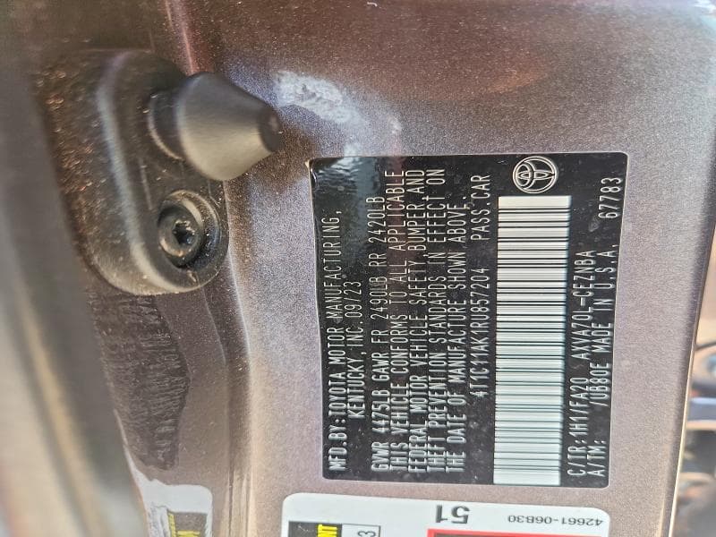 2024 TOYOTA CAMRY LE 12