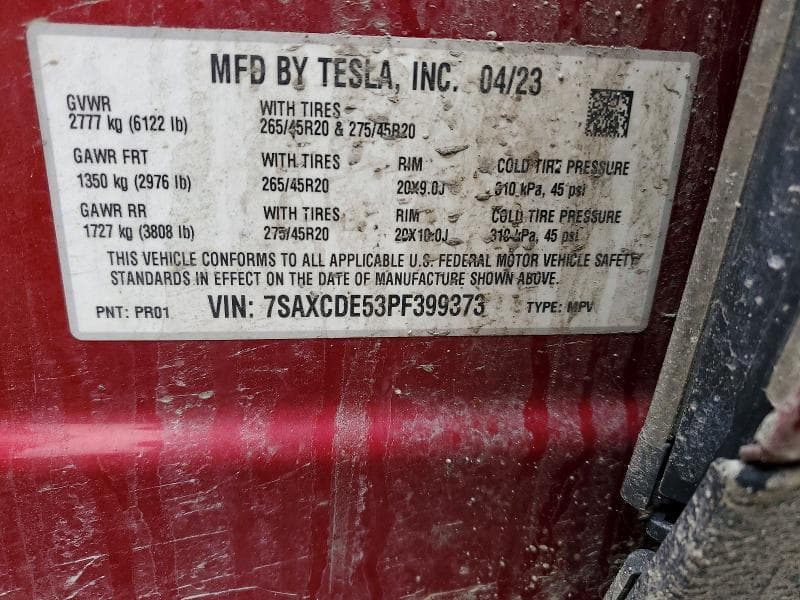 2023 TESLA MODEL X 13