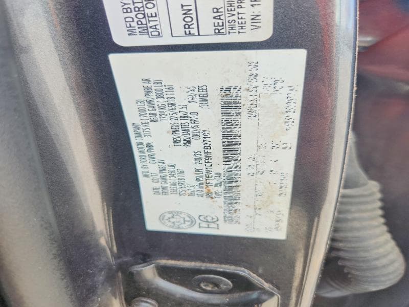 2017 FORD F150 SUPERCREW 12