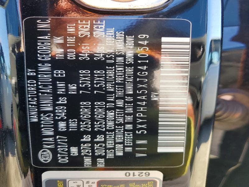 2018 KIA SORENTO EX V6 13