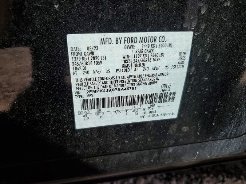 2023 FORD EDGE SEL 12