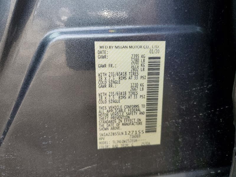 2020 NISSAN MURANO SV 13