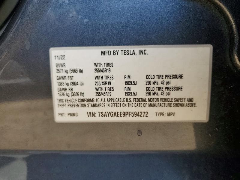 2023 TESLA MODEL Y 12