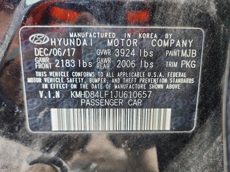 2018 HYUNDAI ELANTRA SEL 12