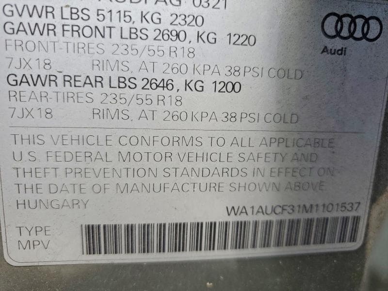 2021 AUDI Q3 PREMIUM 40 13
