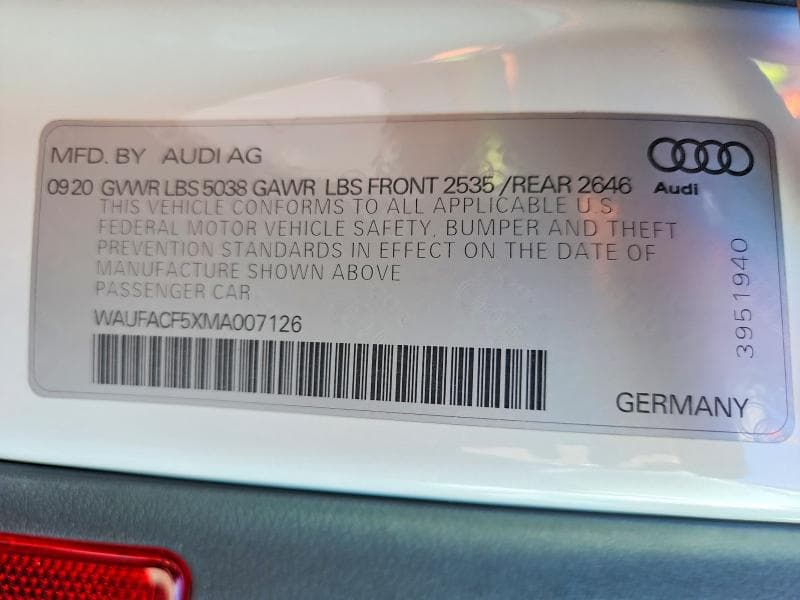 2021 AUDI A5 PREMIUM PLUS 45 12