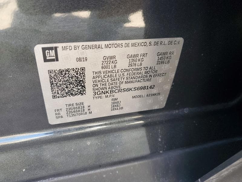 2019 CHEVROLET BLAZER 2LT 12