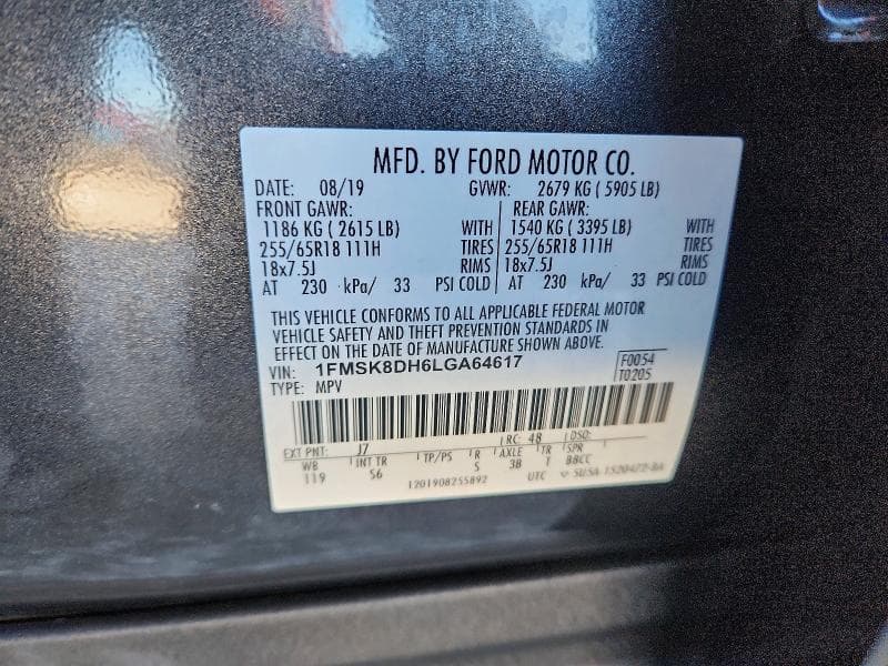 2020 FORD EXPLORER XLT 24