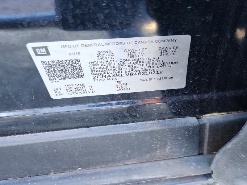 2019 CHEVROLET EQUINOX LT 13