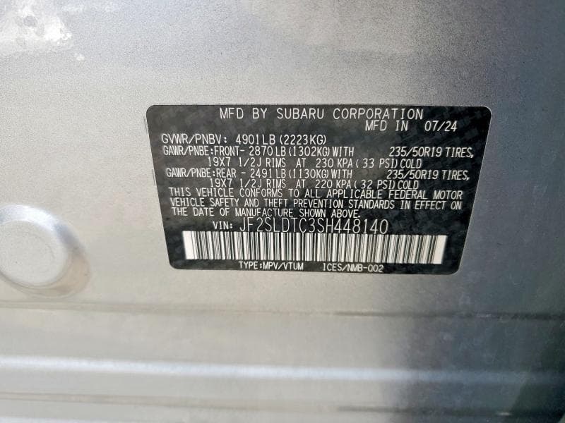 2025 SUBARU FORESTER TOURING 14