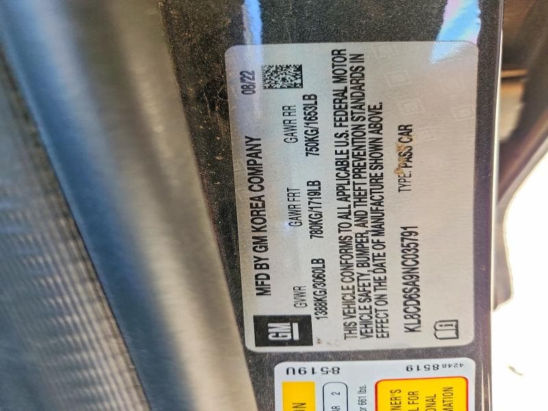 2022 CHEVROLET SPARK 1LT 12