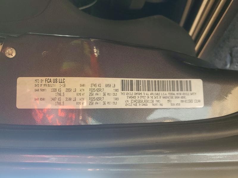 2018 DODGE GRAND CARAVAN SE 13