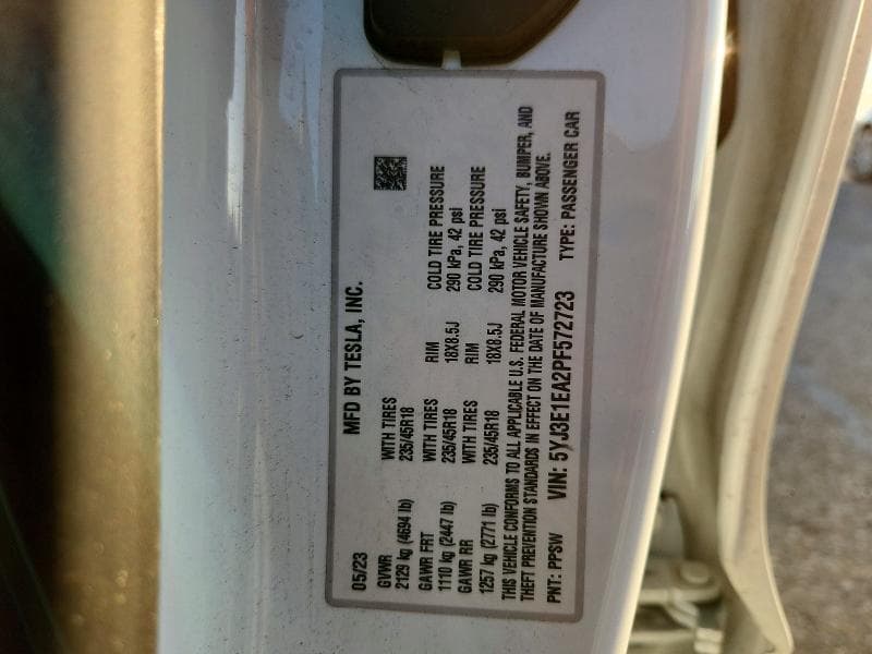 2023 TESLA MODEL 3 13