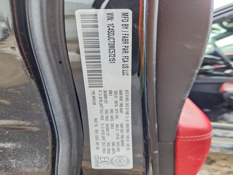 2021 DODGE DURANGO R R 12