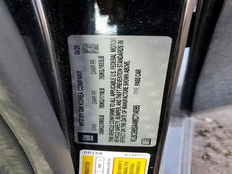 2021 CHEVROLET SPARK LS 12