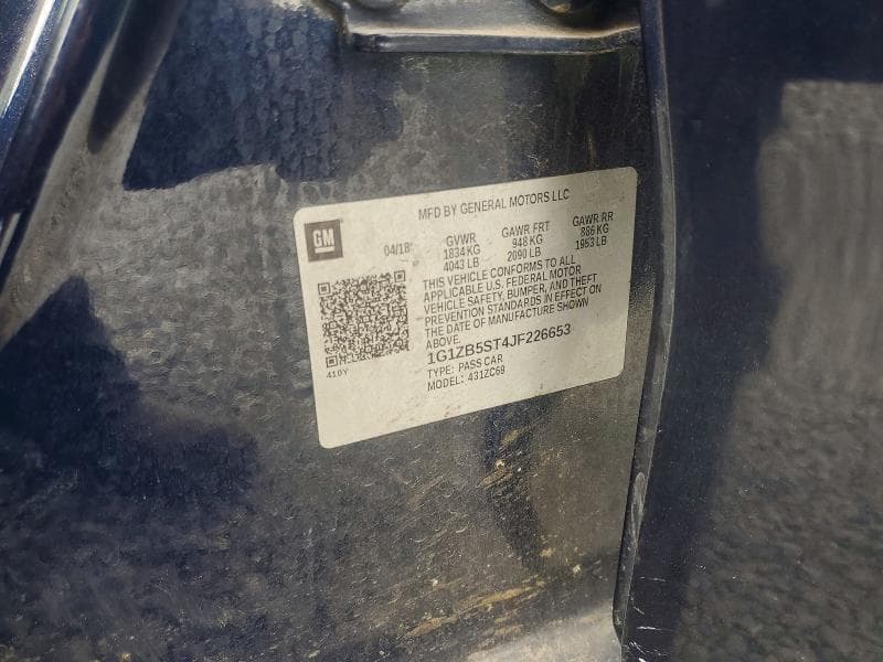 2018 CHEVROLET MALIBU LS 12