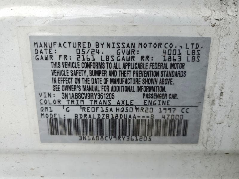 2024 NISSAN SENTRA SV 12