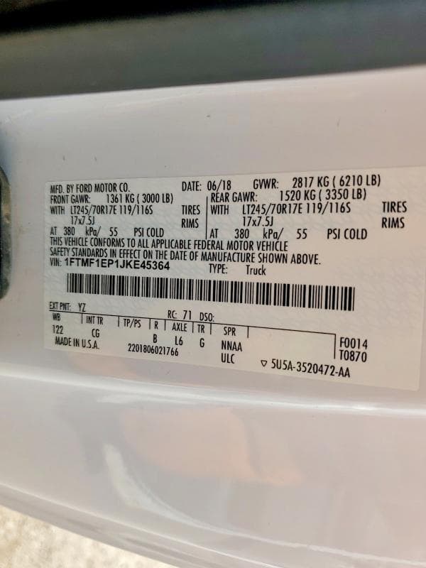 2018 FORD F150 12