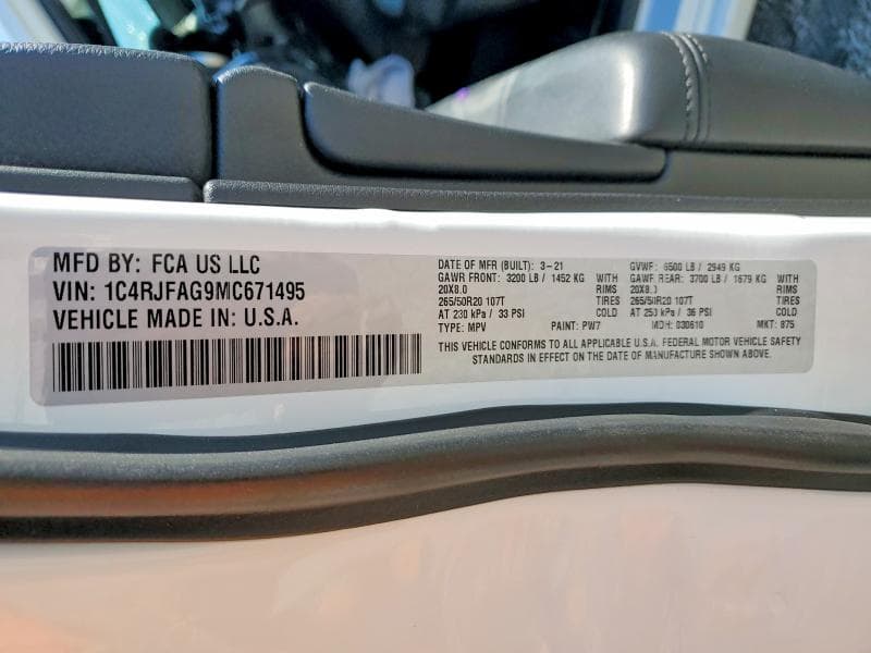 2021 JEEP GRAND CHEROKEE LAREDO 13