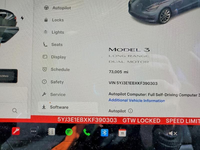 2019 TESLA MODEL 3 9
