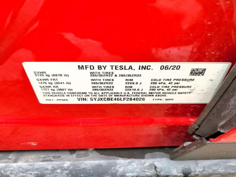 2020 TESLA MODEL X 12
