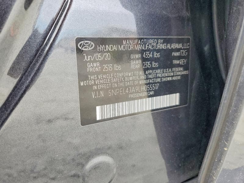 2020 HYUNDAI SONATA SEL 12