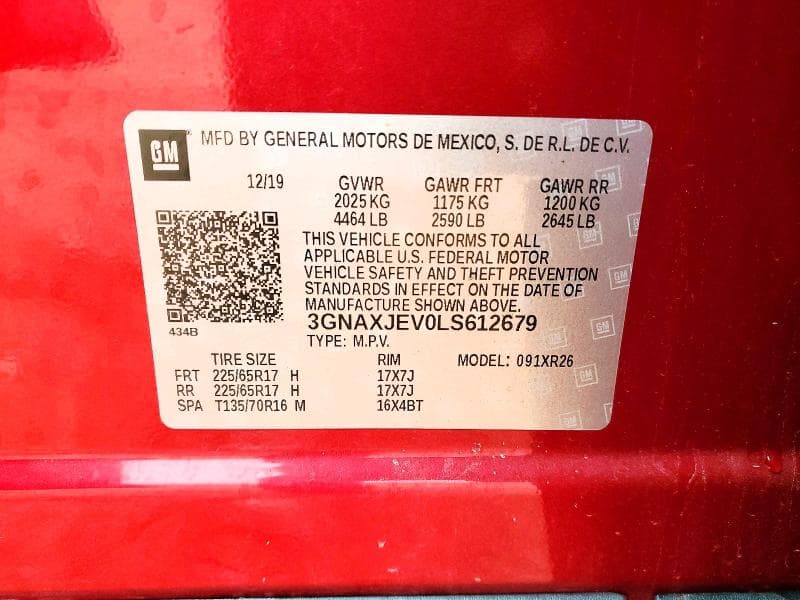2020 CHEVROLET EQUINOX LT 13