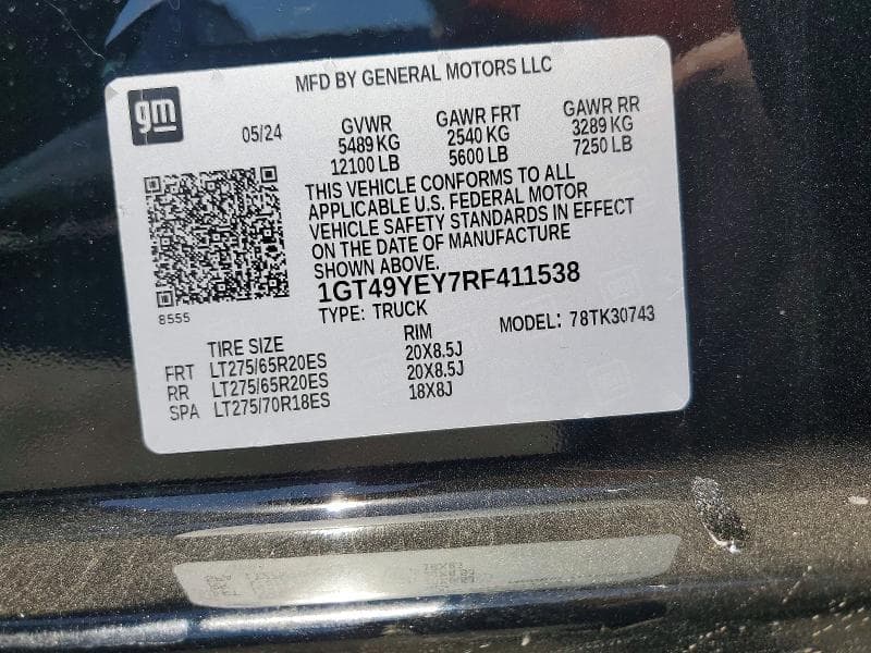 2024 GMC SIERRA K3500 DENALI ULTIMATE 12