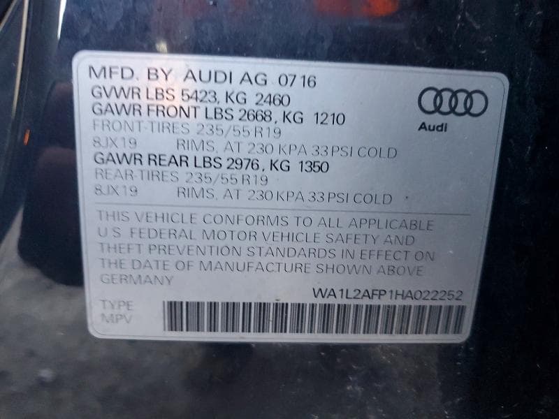 2017 AUDI Q5 PREMIUM PLUS 13