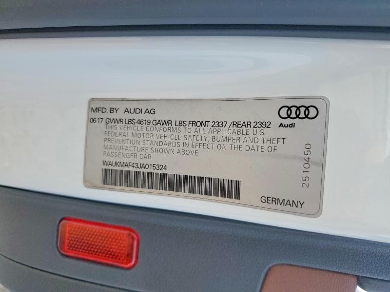 2018 AUDI A4 PREMIUM 12
