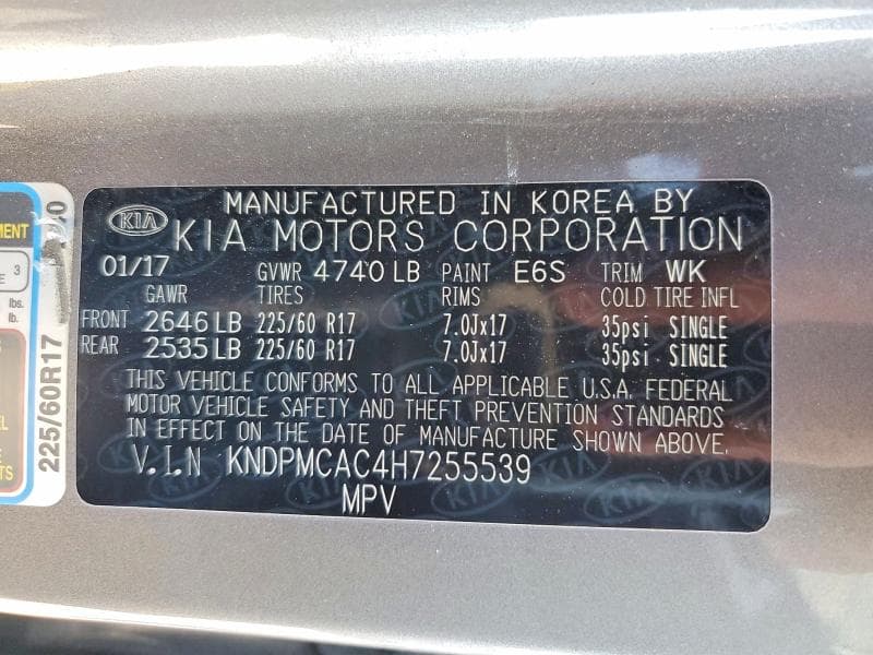 2017 KIA SPORTAGE 13